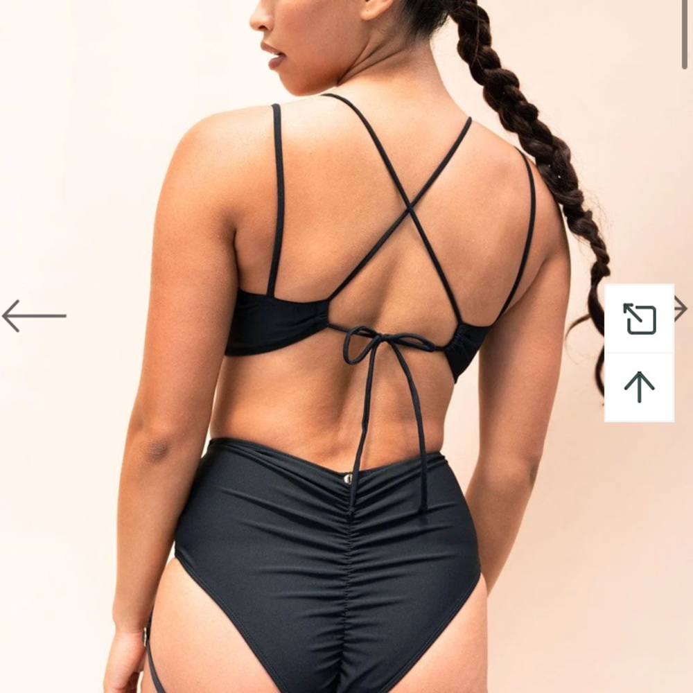 Lunalae Amelia Pole Bra - Recycled Black US 10